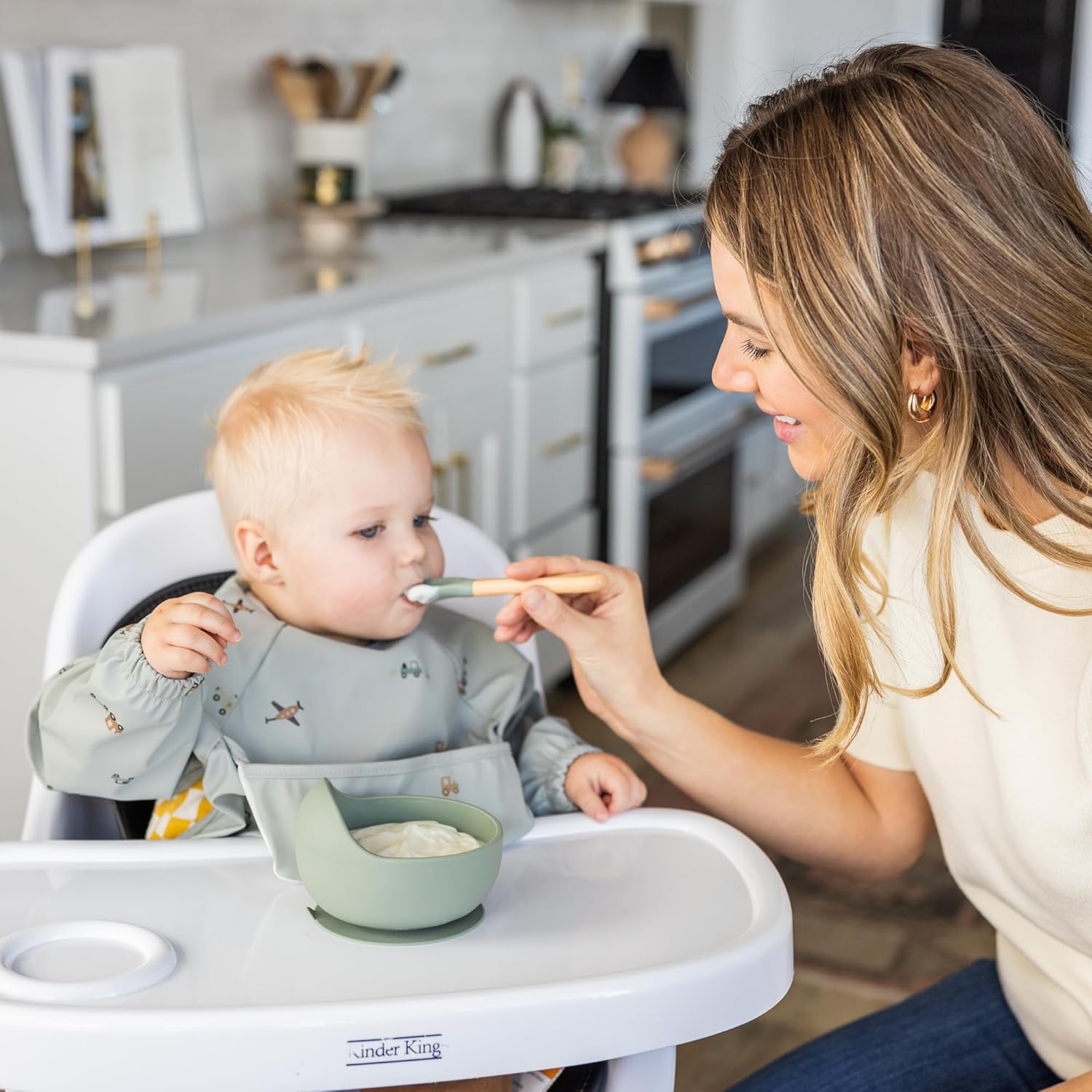 ATSHA 19 PCS Silicone Baby Feeding Set