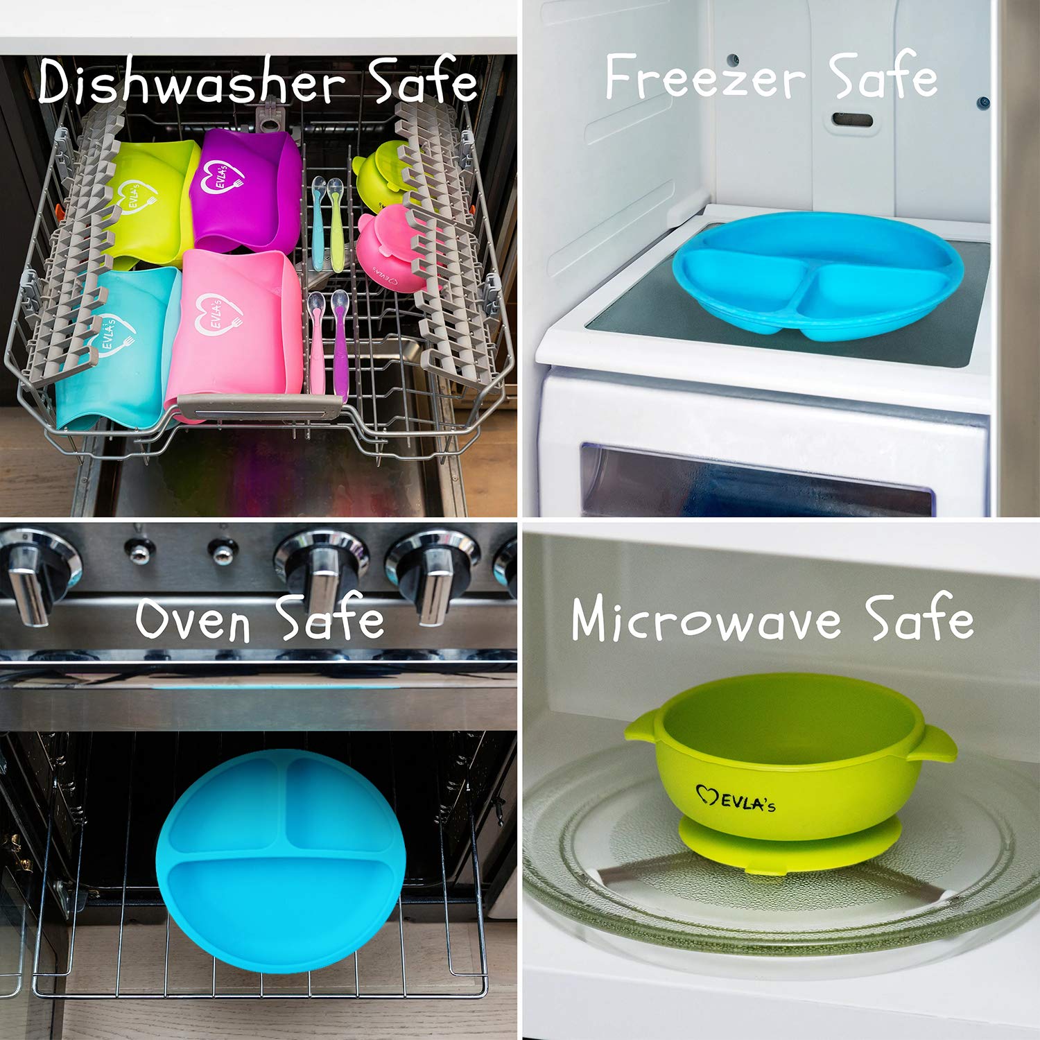 EVLAS Baby Feeding Set for Mess-Free Meals