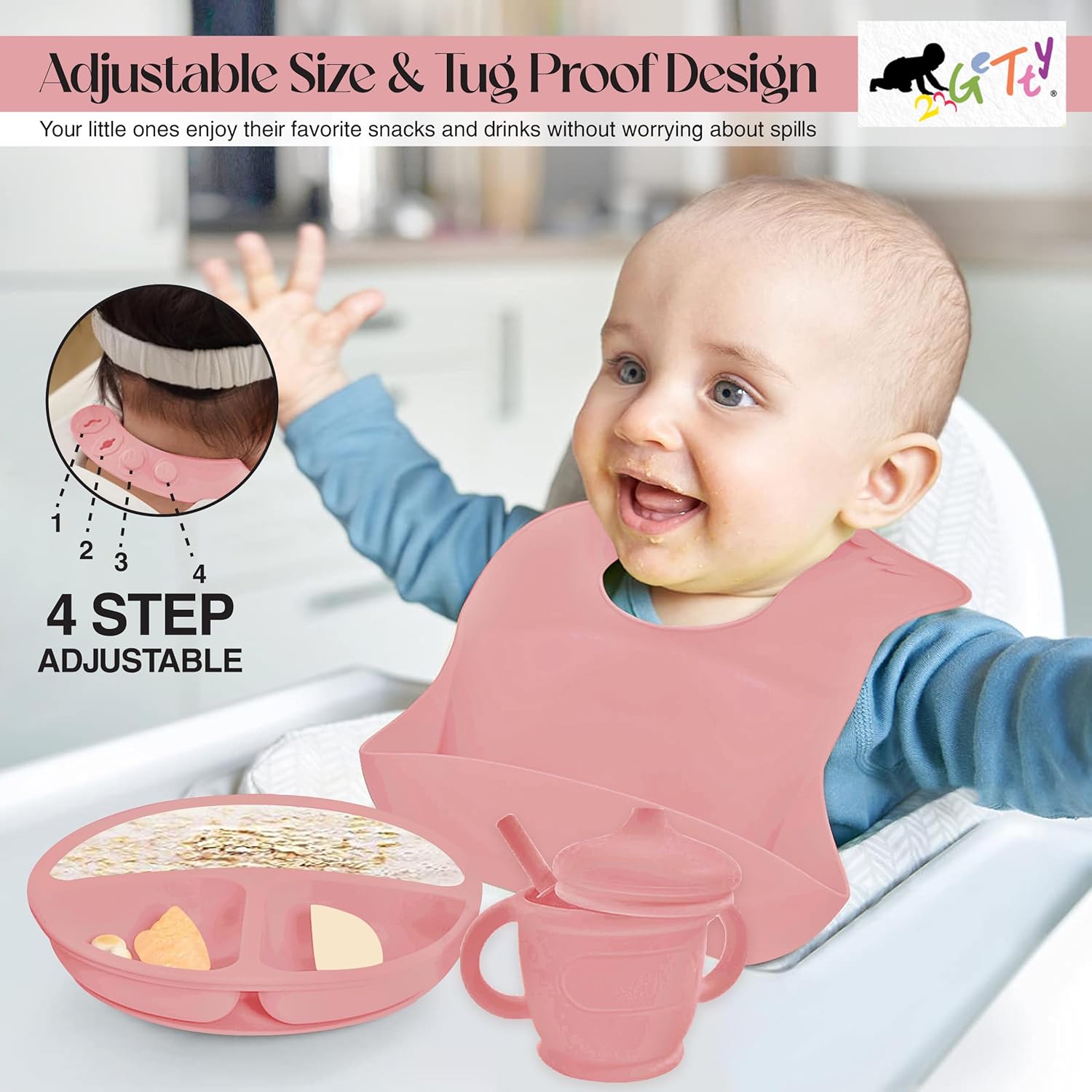 23GeTty Baby Feeding Set with Suction Plates and Utensils