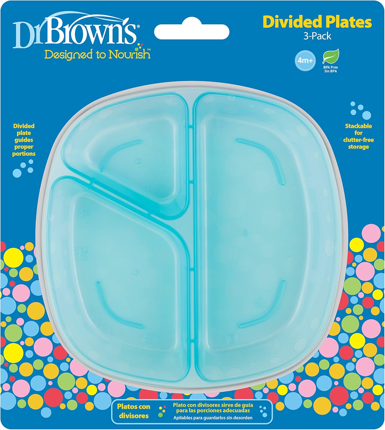 Dr Browns Divided Plate Set for Baby and Toddler 4m