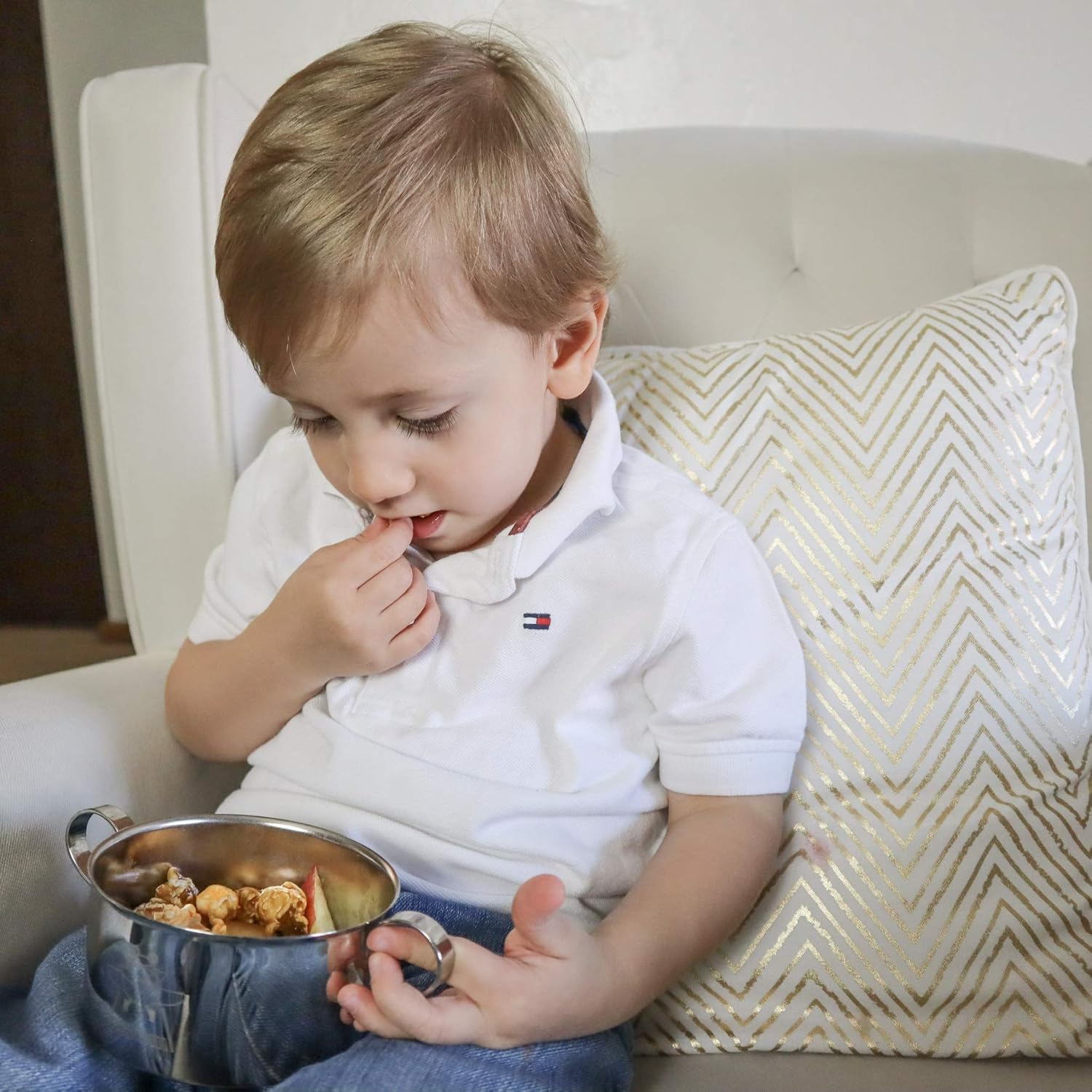 Kiddobloom Stainless Steel Bowl for Babies and Toddlers