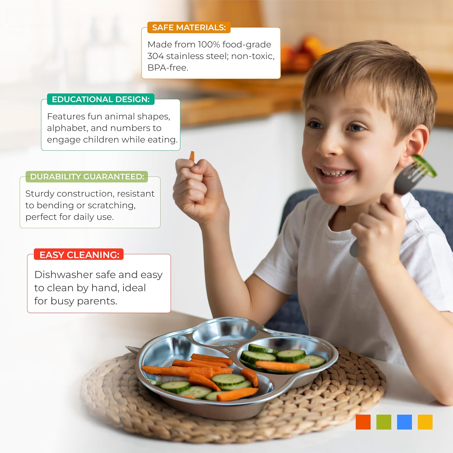 Smarty Plates Kids Mealtime Dishes