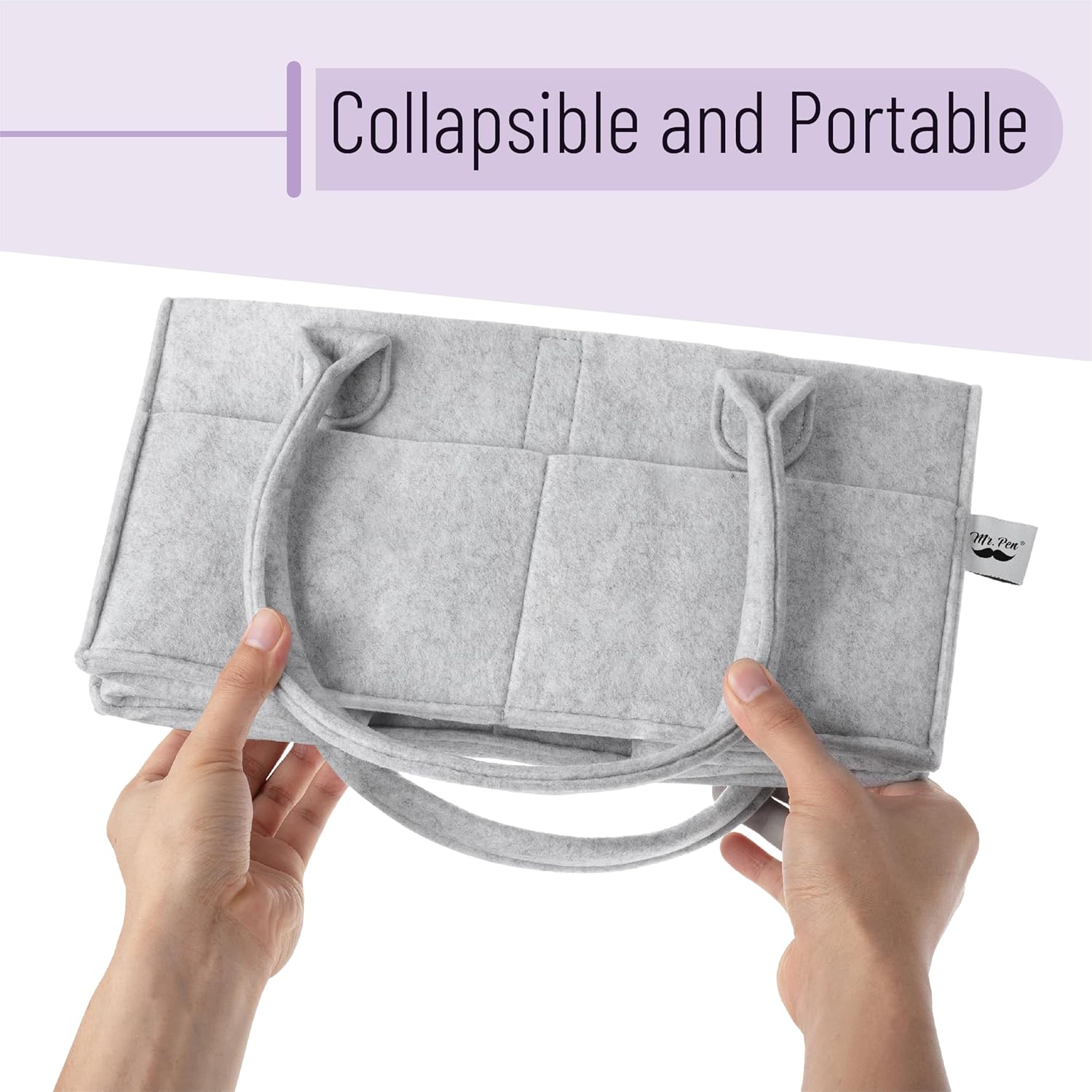 Mr Pen Baby Diaper Caddy Organizer Portable Changing Table Storage