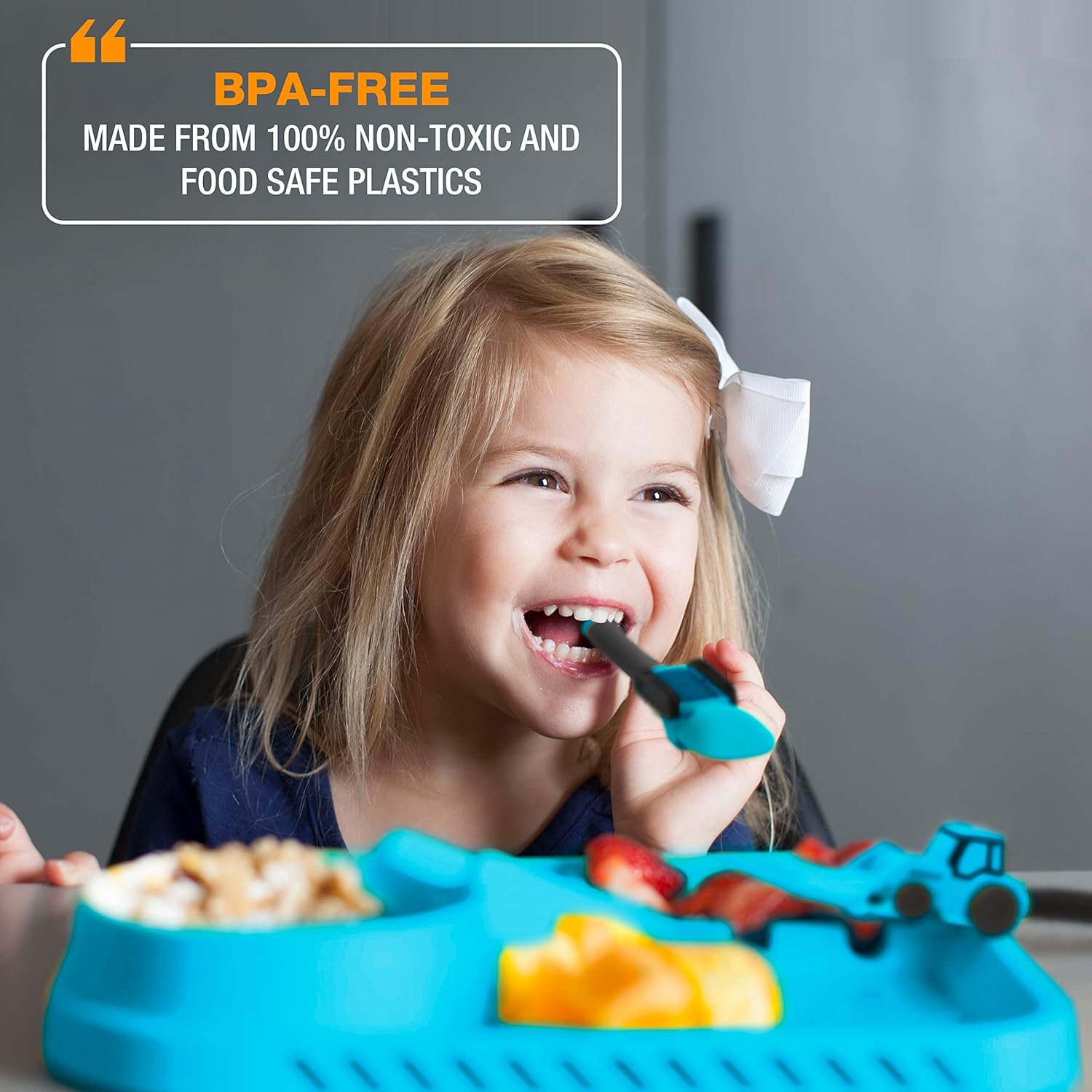 Dinneractive Construction Theme Kid Plate Set