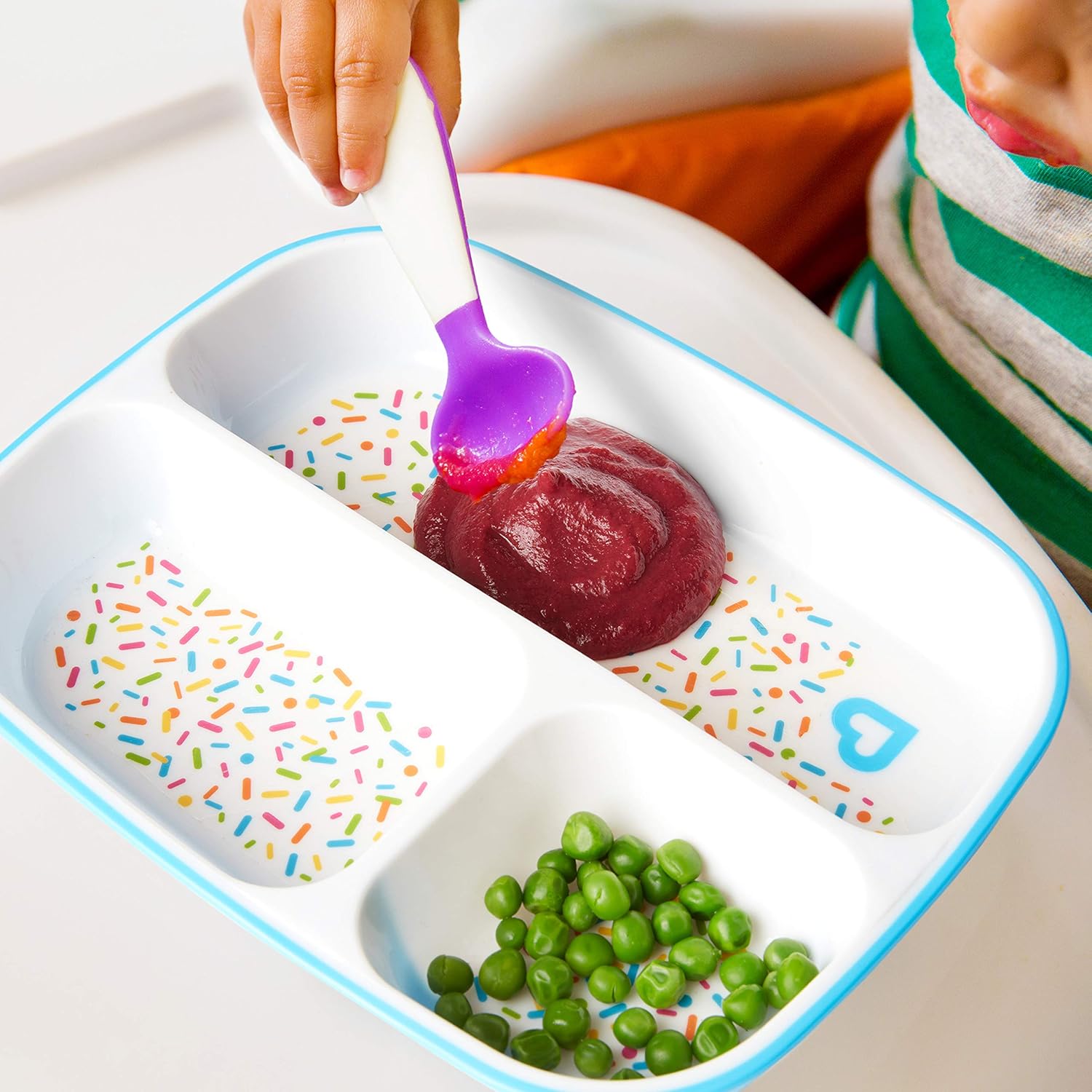 Munchkin Splash Toddler Feeding Set with Blue Sprinkles