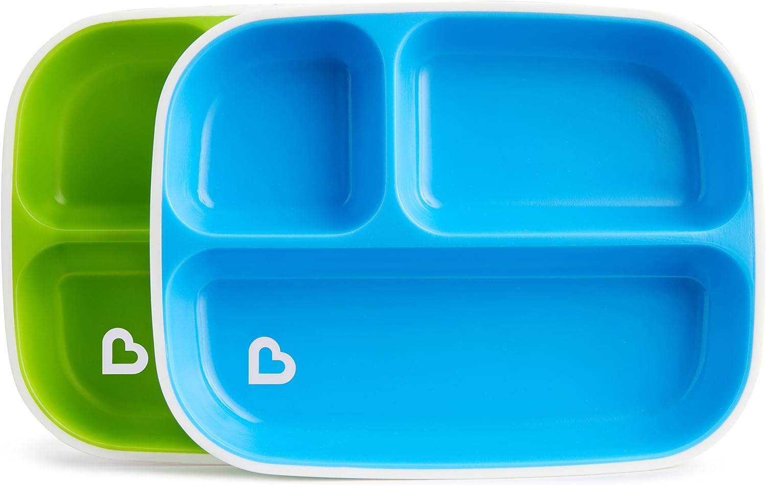 Munchkin Splash 4 Piece Toddler Plate and Bowl Set BlueGreen