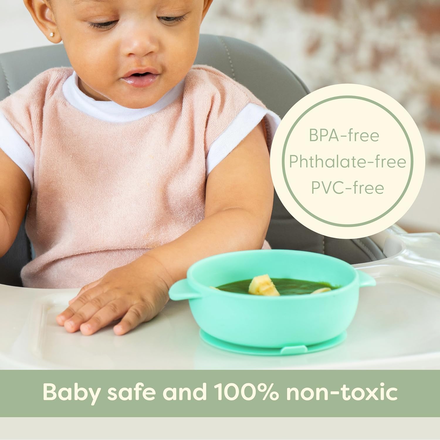 UpwardBaby Silicone Suction Bowls for Baby Toddlers