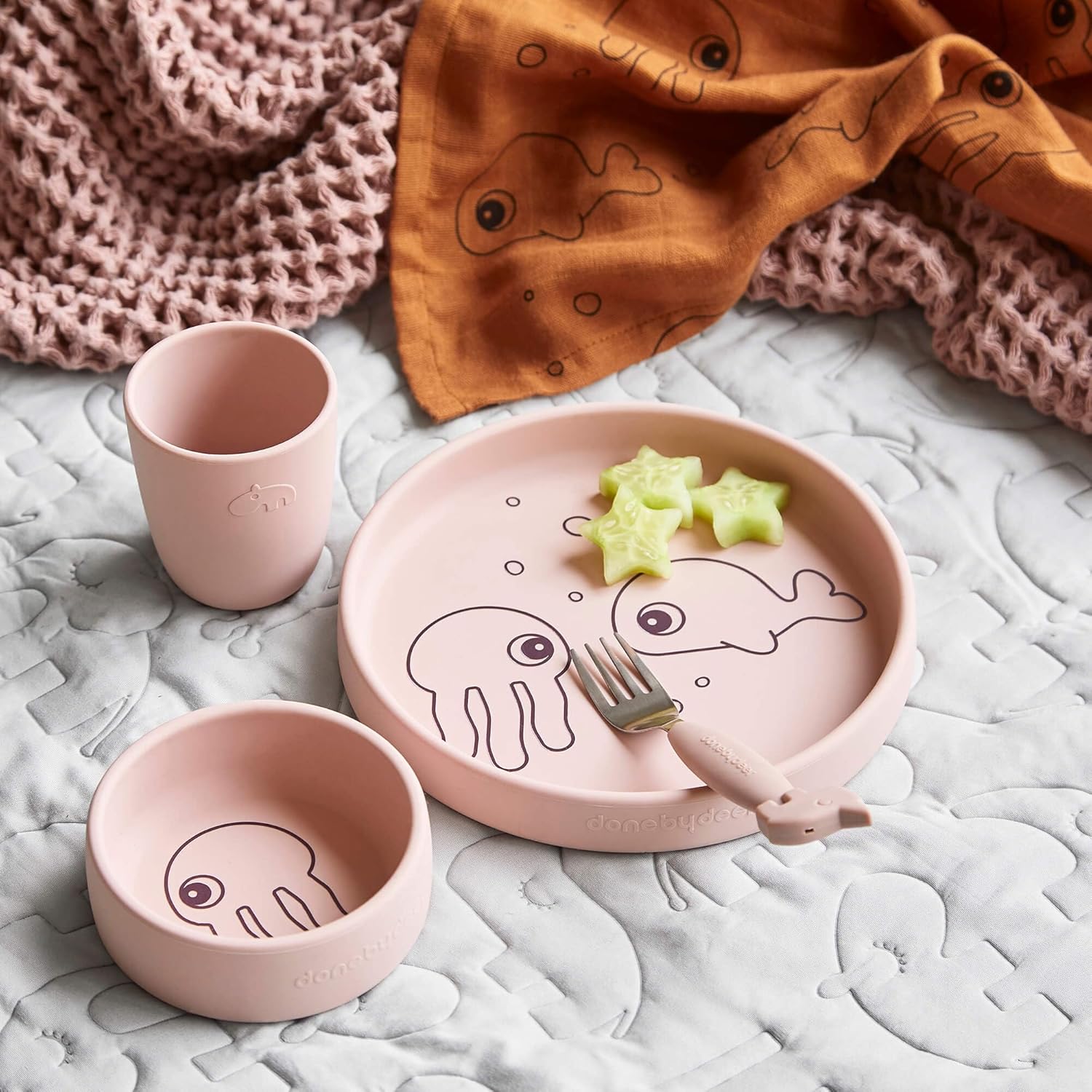 Done by Deer Sea Friends Silicone Dinner Set