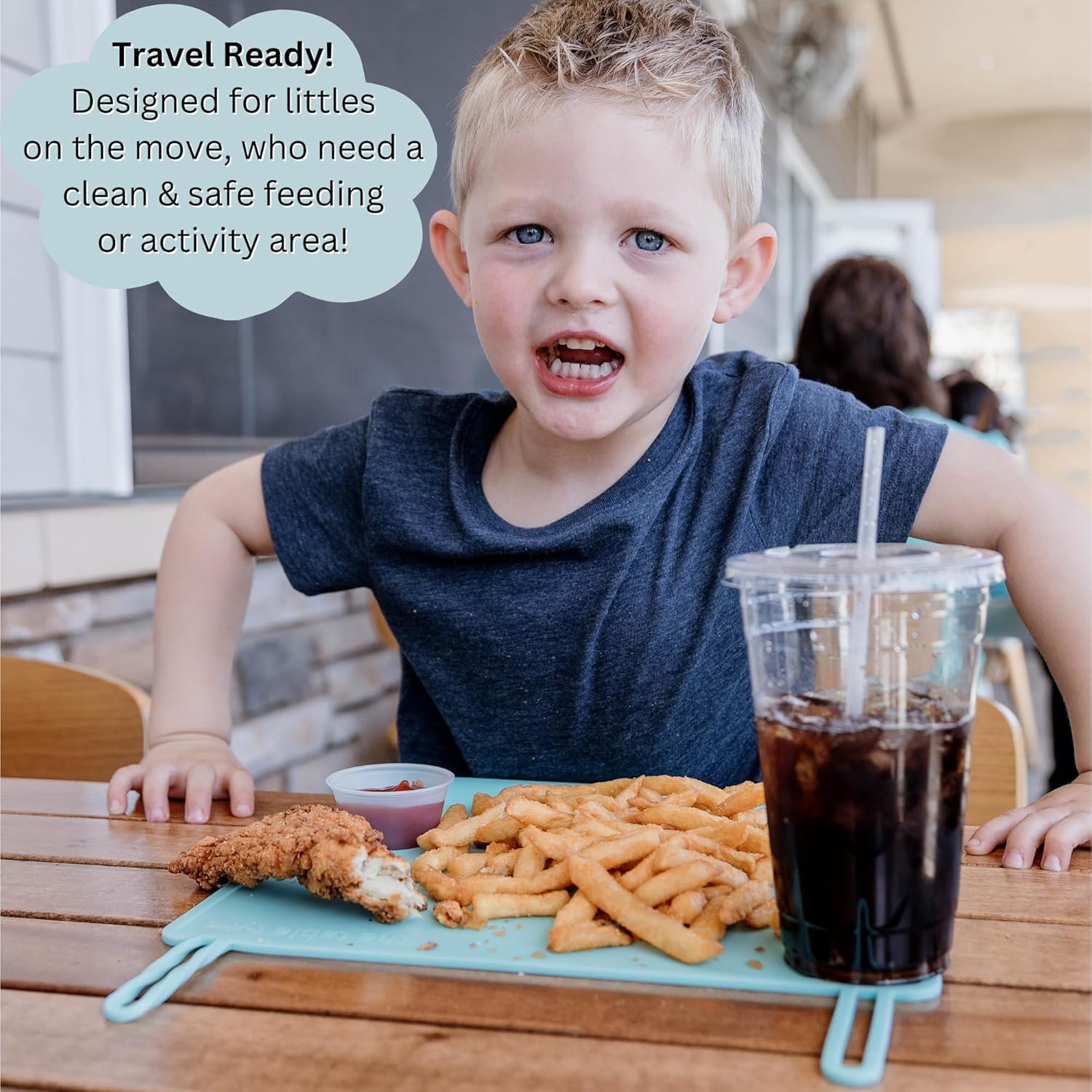 The Table Tyke 100 Silicone Placemat Sage Green 1