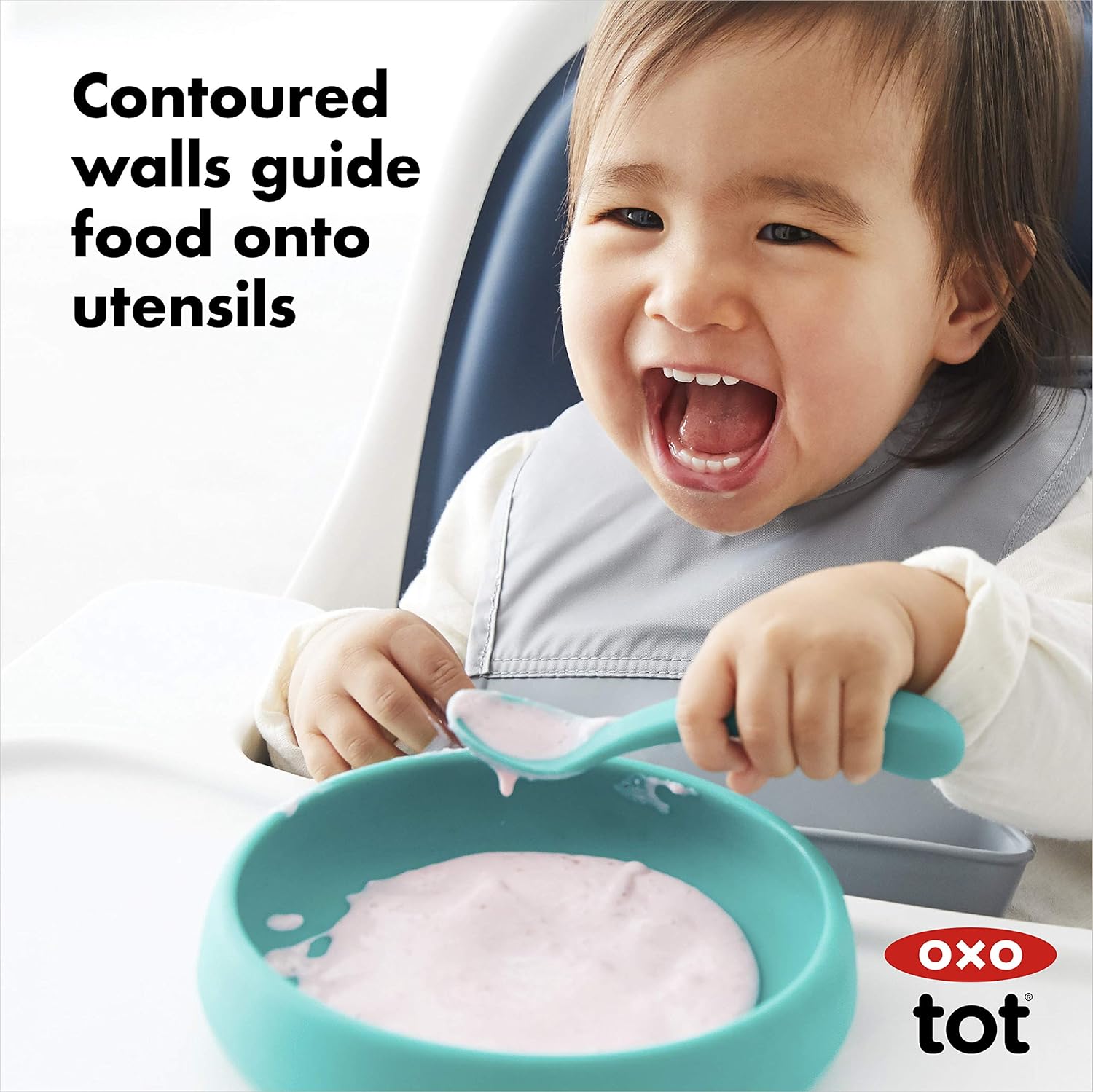 OXO Tot Silicone Plate Teal