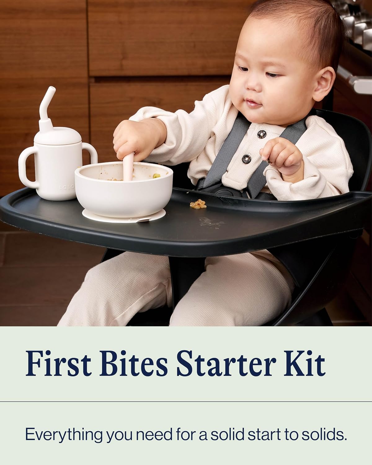 Lalo First Bites 4-Piece Silicone Feeding Set 1