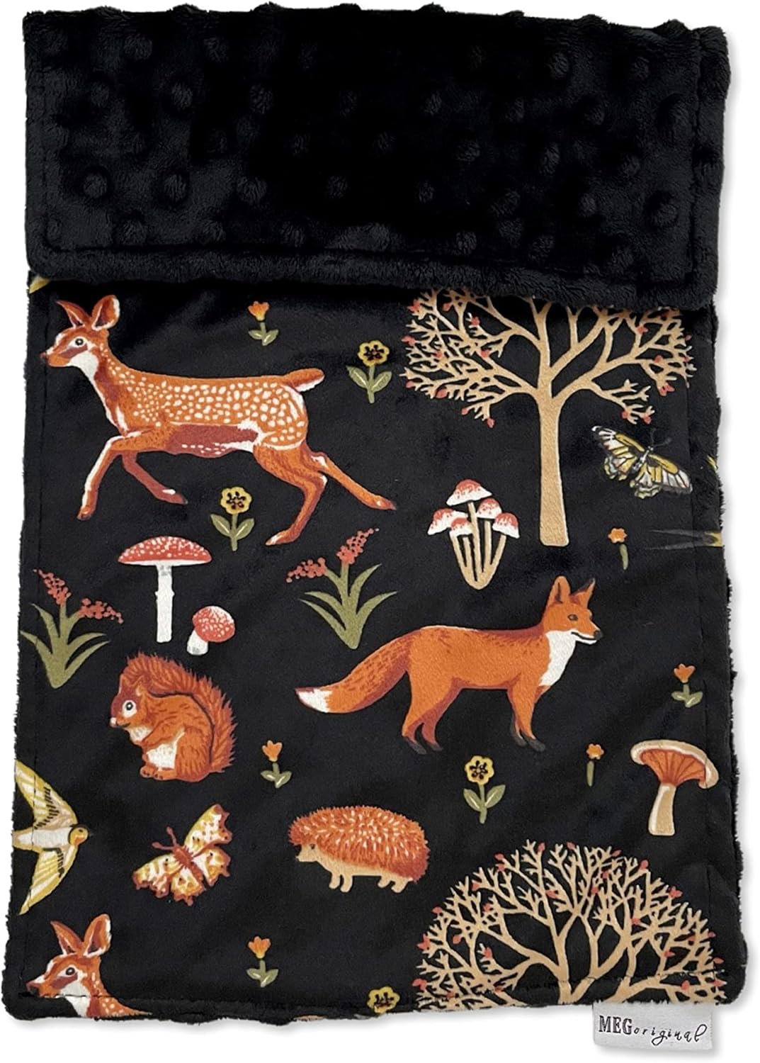 MEG Original Baby Boy Minky Burp Cloth Set of 5 Forest Friends