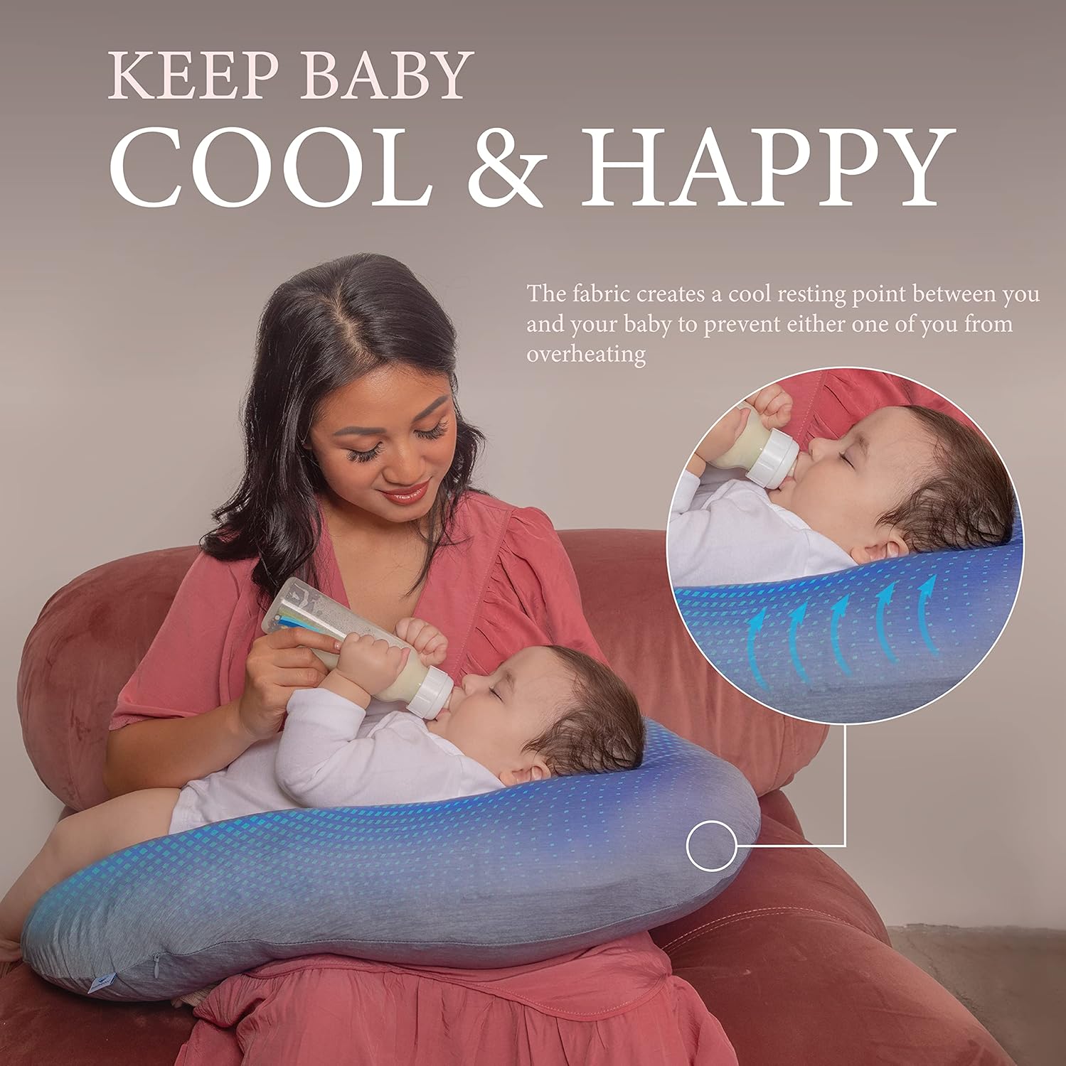 Pharmedoc Nursing Pillow with Cooling Cover