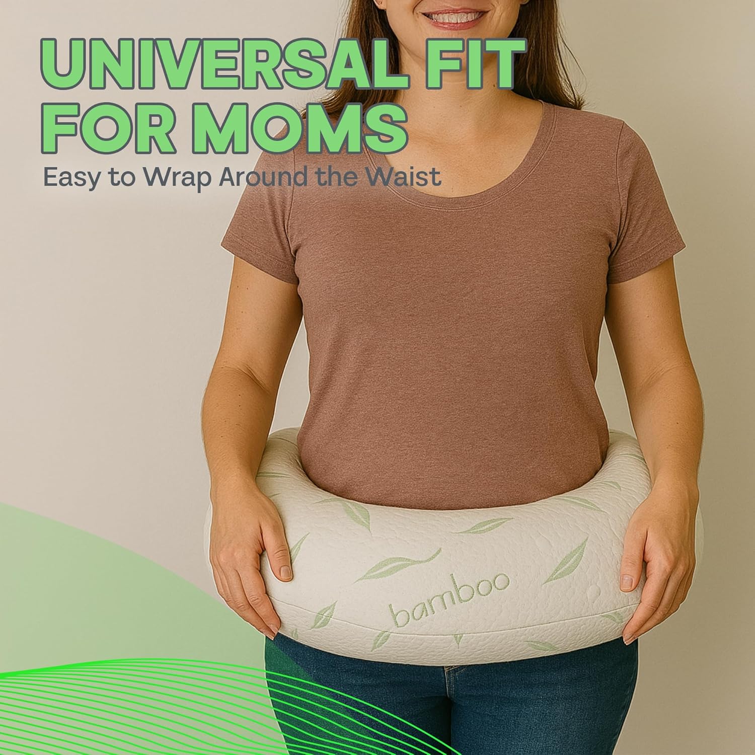 Sacred Thread Nursing Pillow - Memory Foam Bamboo Cover