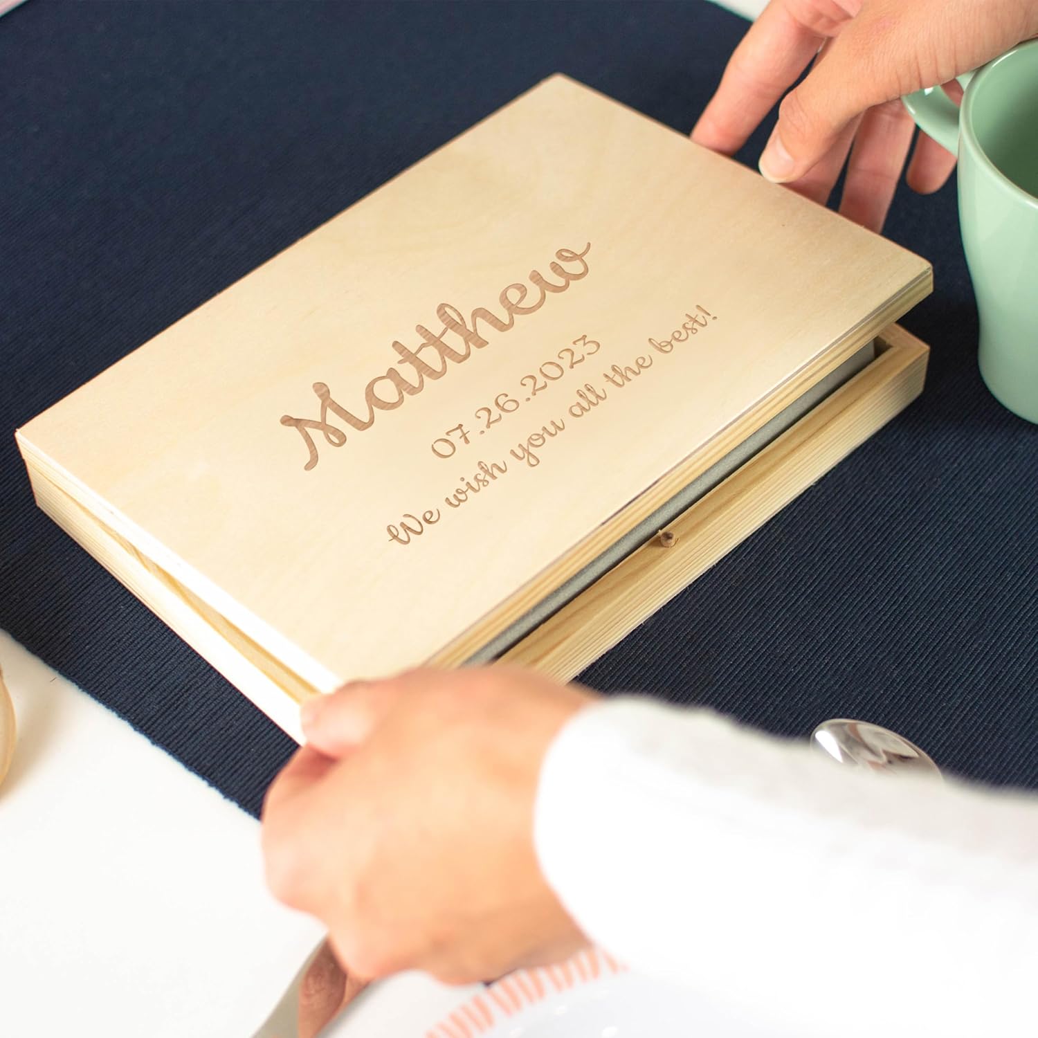 Personalized Wooden Flatware Set for Kids - Engraved with Name