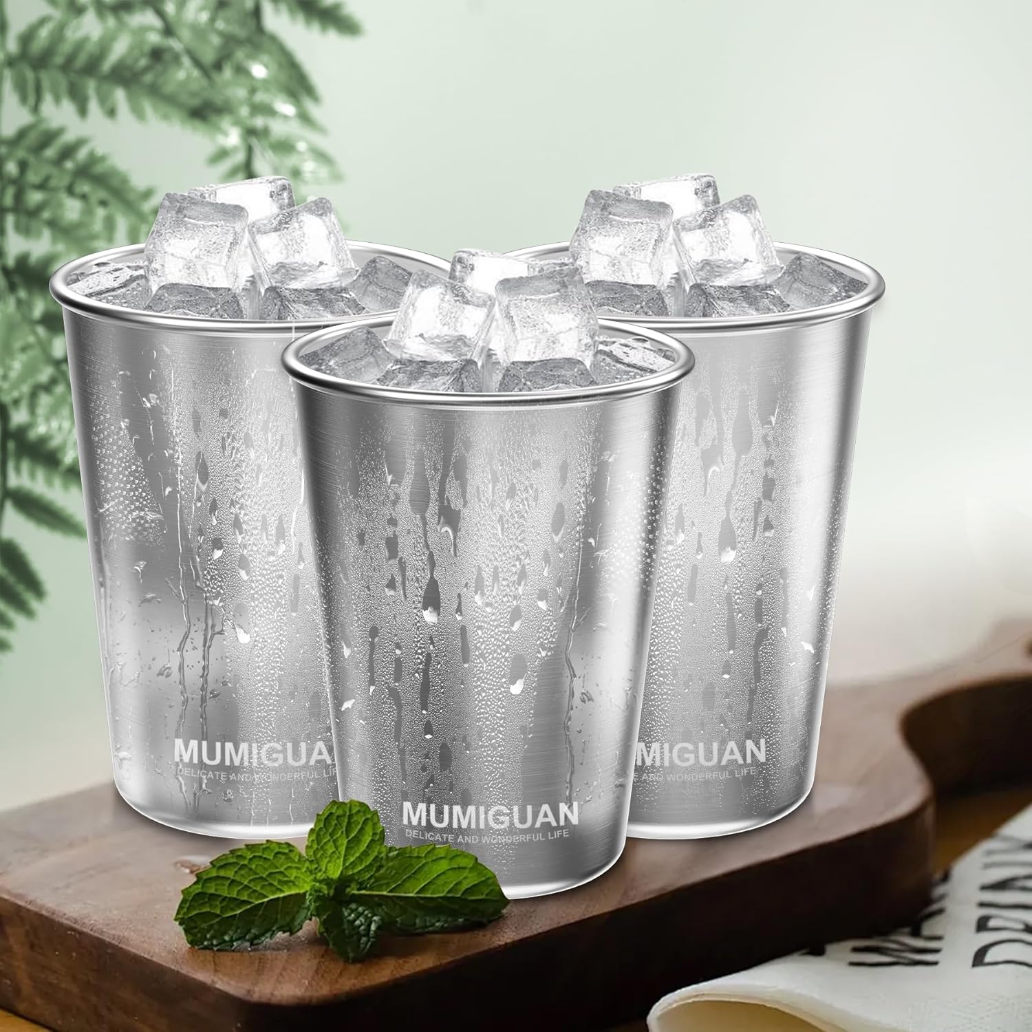 MUMIGUAN 8oz Stainless Steel Kids Cups 4 Pack 1