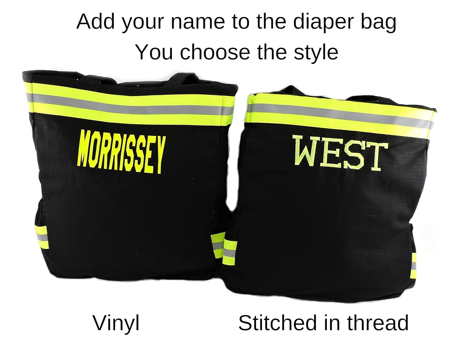 Firefighter Diaper Bag with Custom Options