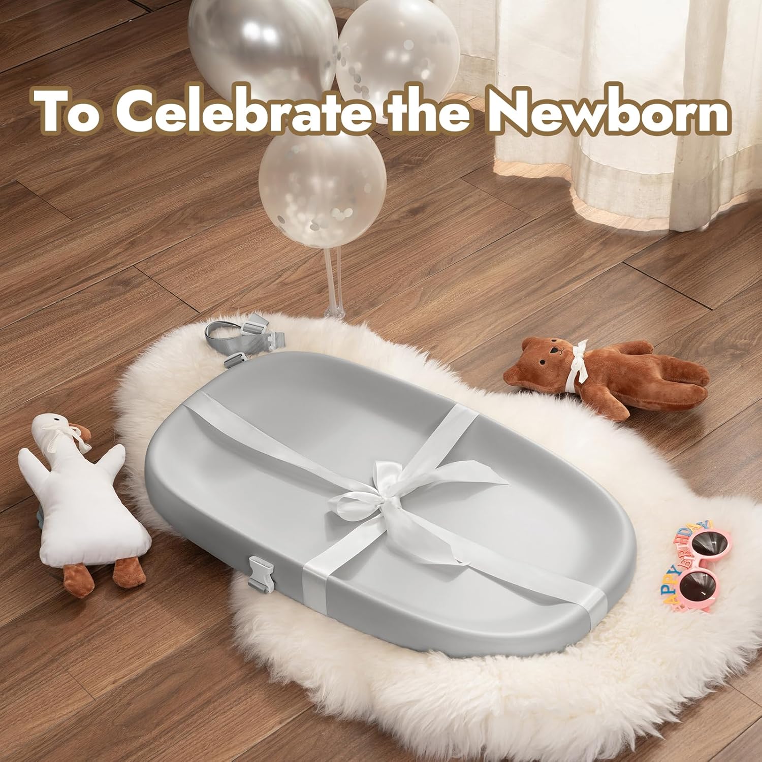 Papablic Wipeable Changing Pad with Safety Strap 1