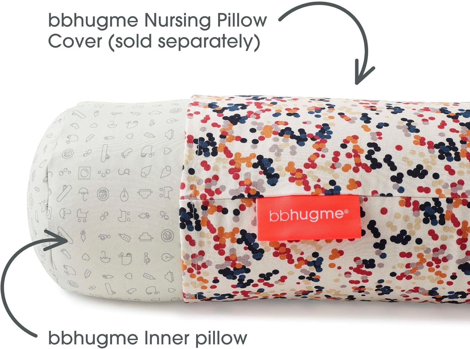 bbhugme Nursing Pillow Cover - Dots Design