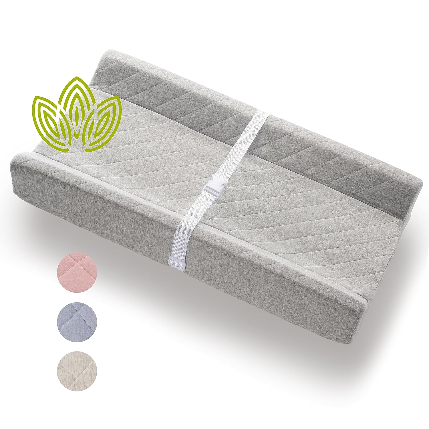 Modera Organic Cotton Contoured Changing Pad with Waterproof Foam