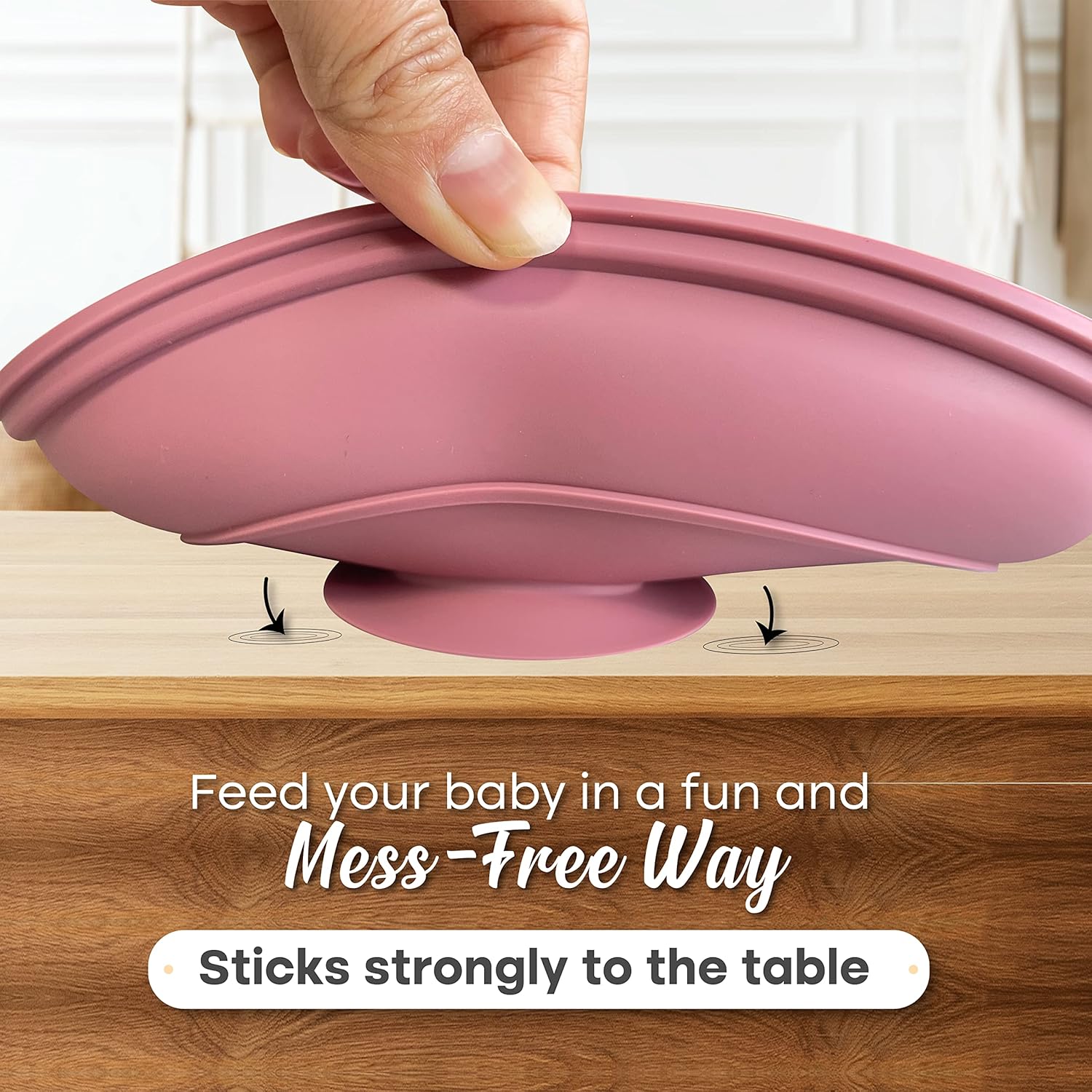 RYASHOP Silicone Baby Plates with Suction