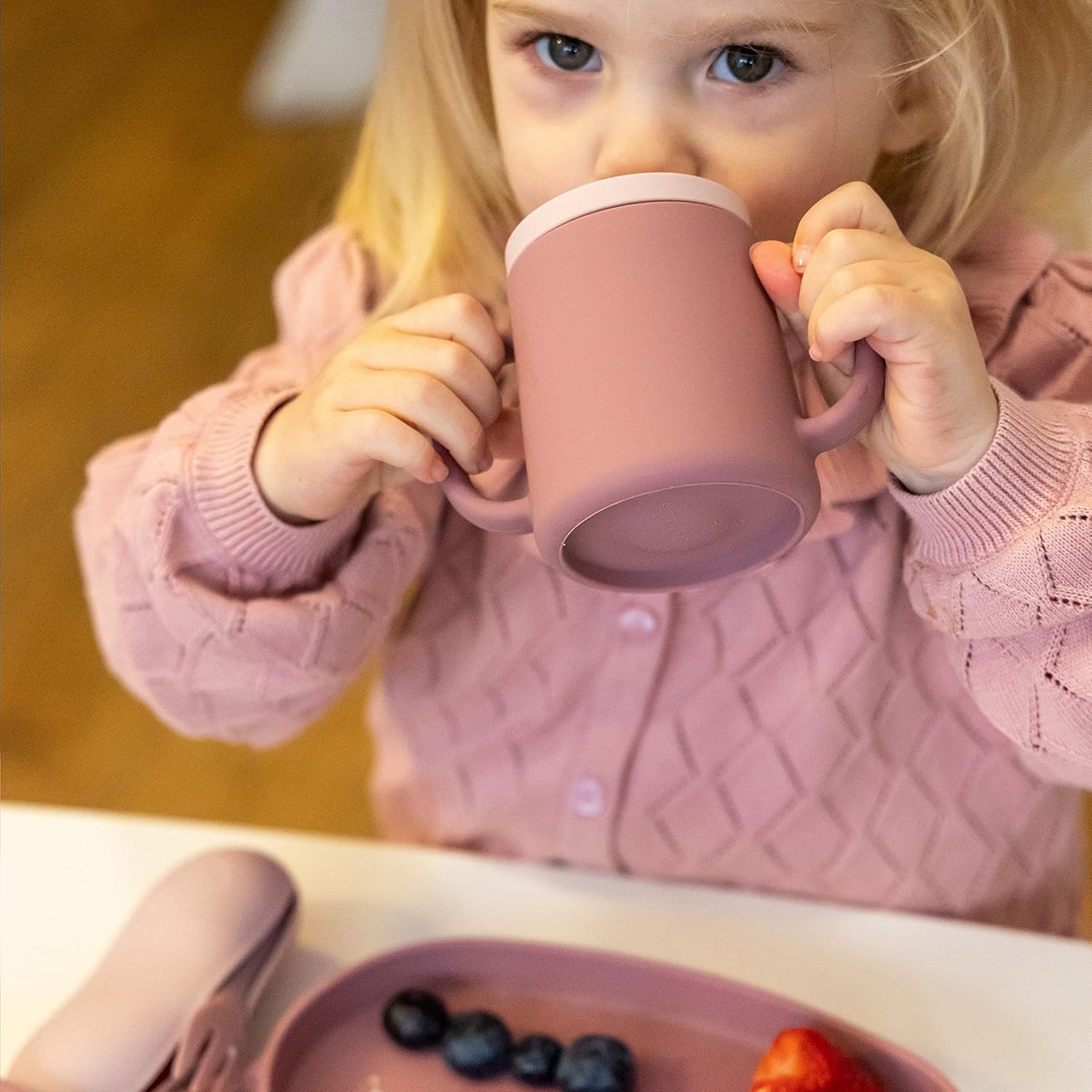 3 Way Baby Trainer Cup for 6m Pink 1