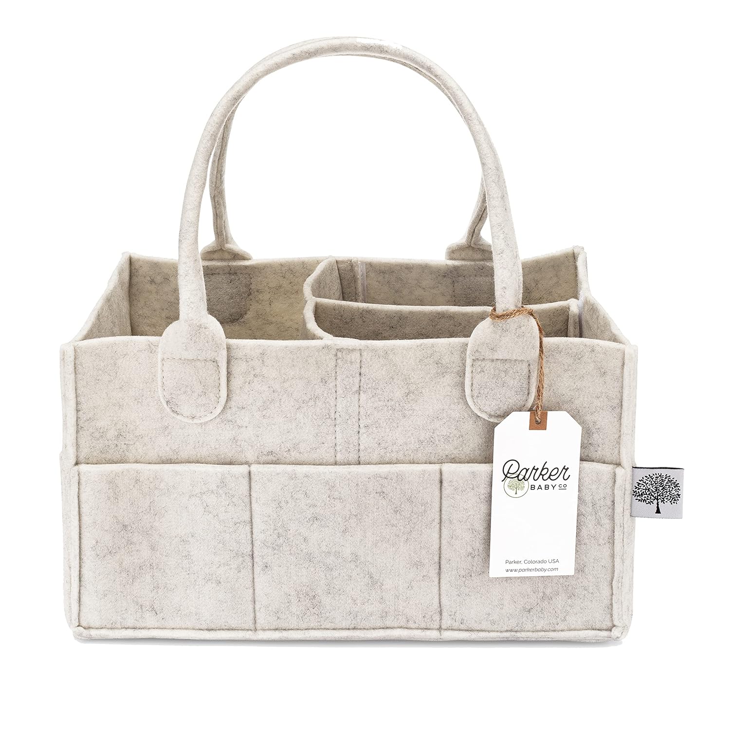 Parker Baby Diaper Caddy - White Regular