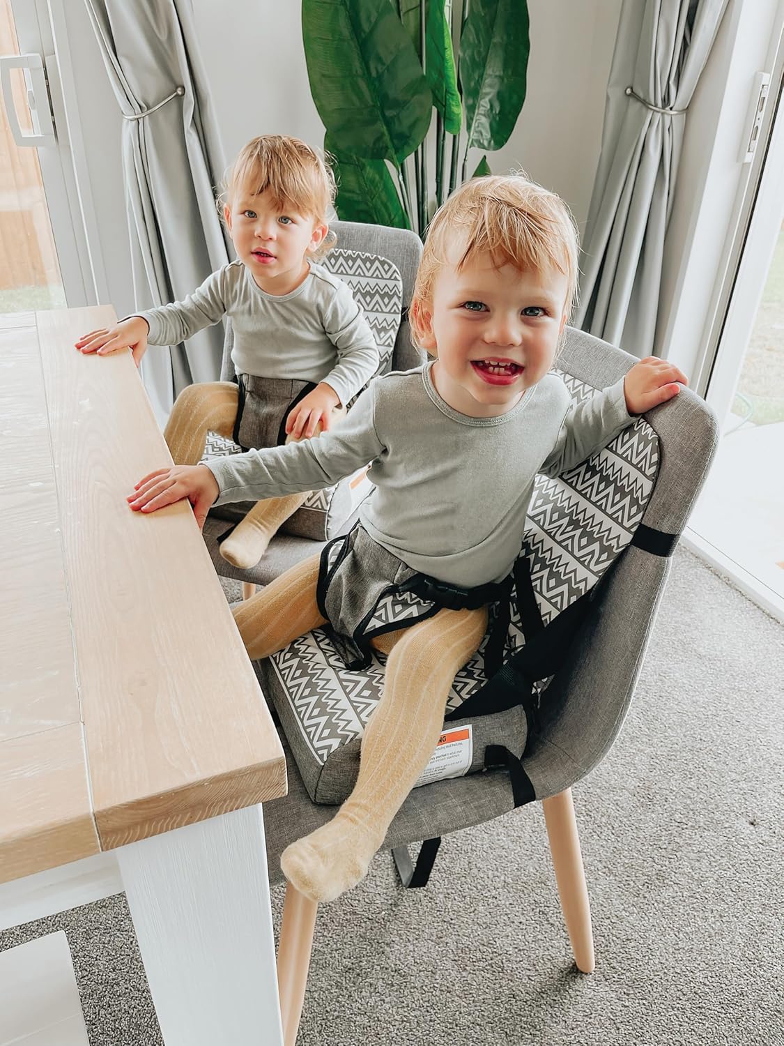 Dreambaby Grab N Go Travel Booster Seat with Storage Grey