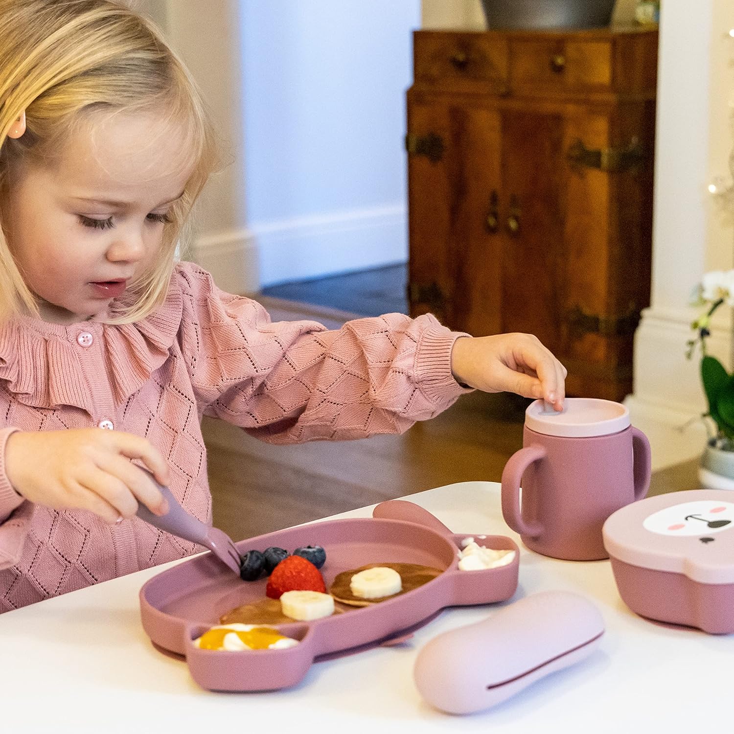 3 Way Baby Trainer Cup for 6m Pink 1