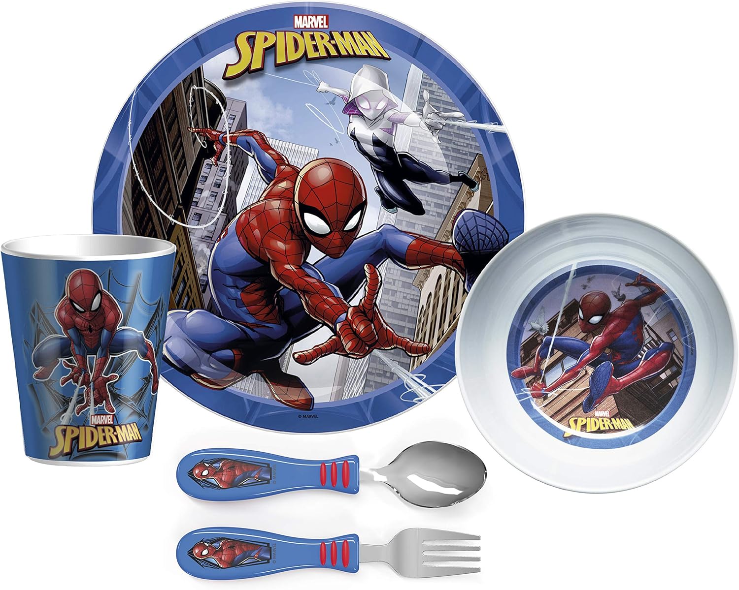 Zak 5-Piece Dinnerware Set - Marvel Spider-Man